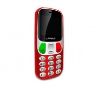 Мобильный телефон Sigma mobile Comfort 50 Retro Red 'бабушкофон', 2 Sim, дисплей
