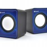Колонки 2.0 Kisonli V310 Black Blue, 2 x 1.5 Вт, пластиковый корпус, USB + 3.5mm