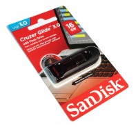 USB 3.0 Флеш накопитель 16Gb SanDisk Cruzer Glide, Black (SDCZ600-016G-G35)