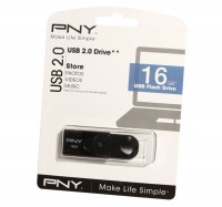 USB Флеш накопитель 16Gb PNY Attache 4, Black (AFD16GATT4-EF)
