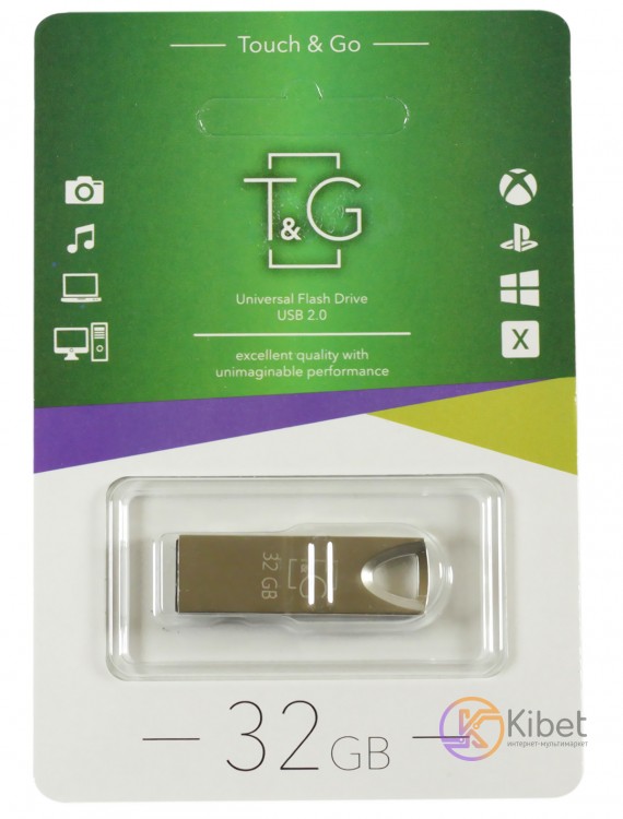 USB Флеш накопитель 32Gb T G 117 Metal series Silver (TG117SL-32G)