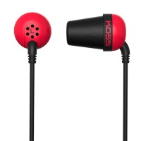 Наушники KOSS The Plug Red, Mini jack (3.5 мм), вкладыши, кабель 1.2 м