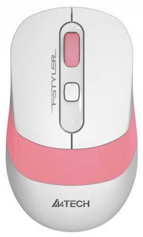 Мышь A4Tech Fstyler FG10, White Pink, USB, беспроводная, оптическая, 1000 1600 2