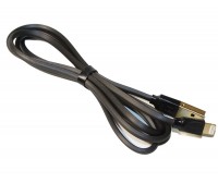 Кабель USB - Lightning, Black, Remax, Radiance Lightning, 1 м (RC-041i)