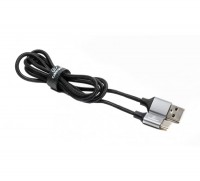 Кабель USB 2.0 - 1.0м AM Type-C Cablexpert CCPB-C-USB-09BK, премиум, 2.4А