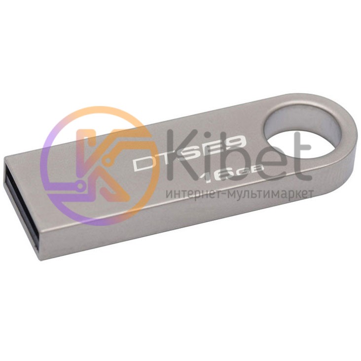 USB Флеш накопитель 16Gb Kingston SE9 Silver 10 5Mbps DTSE9H 16GB