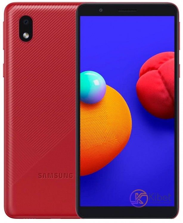 Смартфон Samsung Galaxy A01 Core (A013) Red, 2 NanoSim, сенсорный емкостный 5.3'