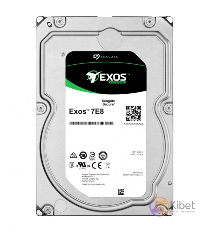 Жесткий диск 3.5' 1Tb Seagate Exos 7E8, SAS, 256Mb, 7200 rpm (ST1000NM001A)