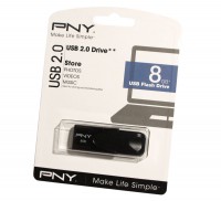 USB Флеш накопитель 8Gb PNY Attache4 Black FD8GBATT4-EF