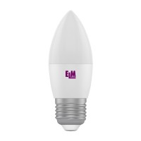 Лампа светодиодная E27, 4W, 4000K, C37, ELM, 330 lm, 220V (18-0079)