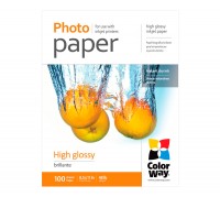 Фотобумага ColorWay, глянцевая, Letter (LT), 180 г м2, 100 л (PG180100LT)