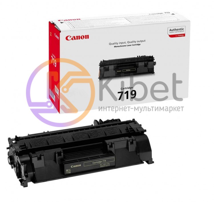 Картридж Canon 719, Black, LBP-6300 6650, MF5580 5840, 2100 стр (3479B002)