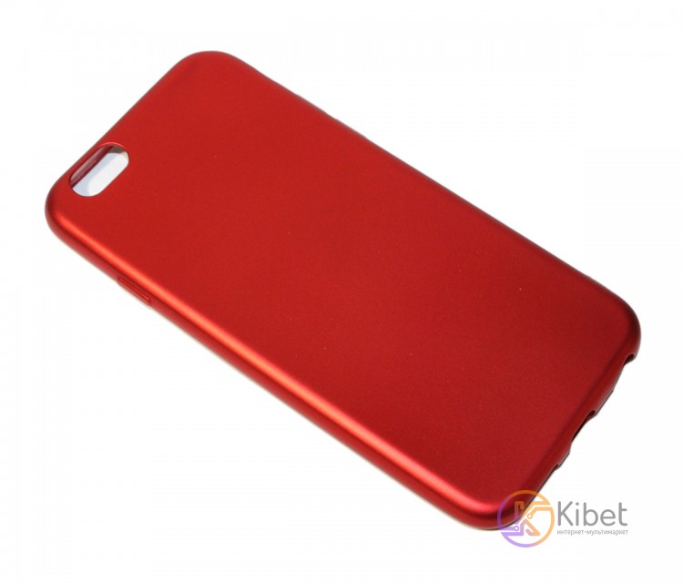 Силиконовый чехол матовый iPhone 6 6s, Red