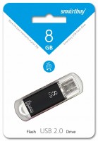 USB Флеш накопитель 8Gb Smartbuy V-Cut Black SB8GBVC-K