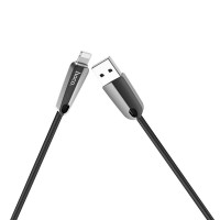 Кабель USB - Lightning, Hoco Space shuttle smart power off, 1,2 m , U35, Black