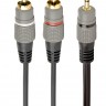 Кабель Audio DC3.5 2RCA mini-jack (M) 2 тюльпана (M) Cablexpert 2.5 м (CCA-3
