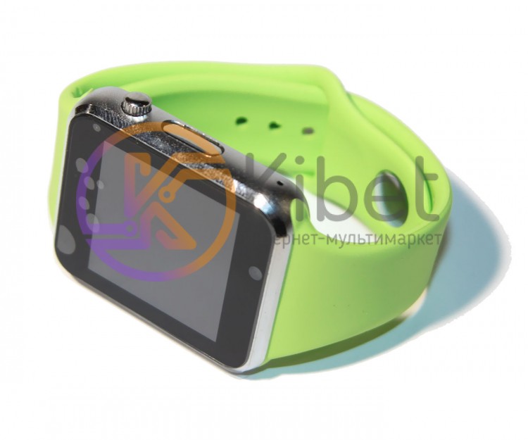 Умные часы SmartWatch A1 Green, цветной сенсорный экран 1.54', совместимость iOS