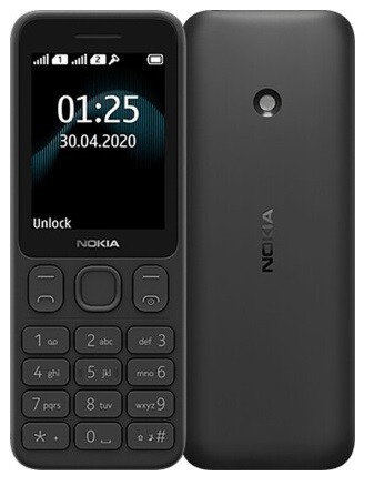 Мобильный телефон Nokia 125 Duos Black, 2 Sim, 2,4' (320х240) TFT, no Cam, no GP