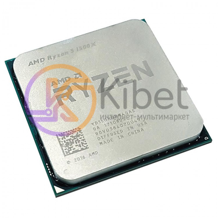 Процессор AMD (AM4) Ryzen 5 1500X, Tray, 4x3,5 GHz (Turbo Boost 3,7 GHz), L3 16M