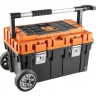 Ящик для инструмента на колесах Neo, пластмассовый, 680x400x355 мм, Black-Orange