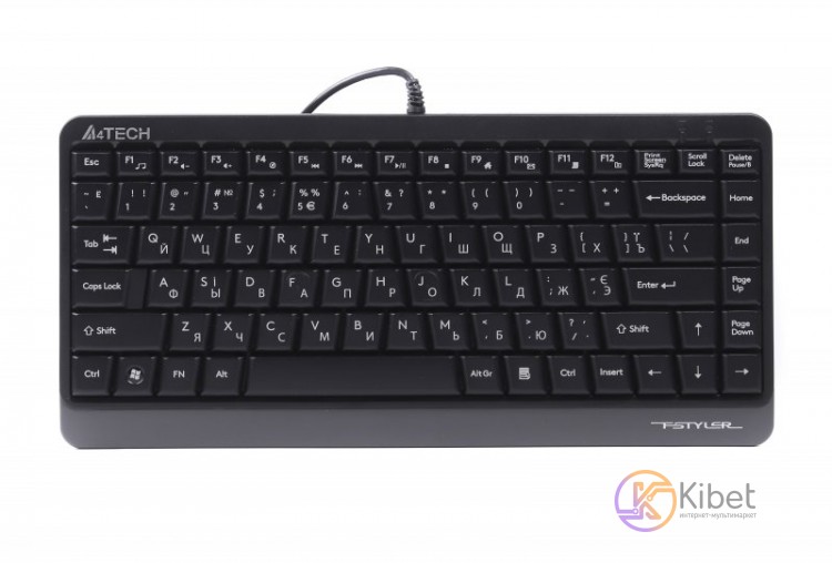 Клавиатура A4tech FKS11 Grey, Fstyler Compact Size keyboard, USB