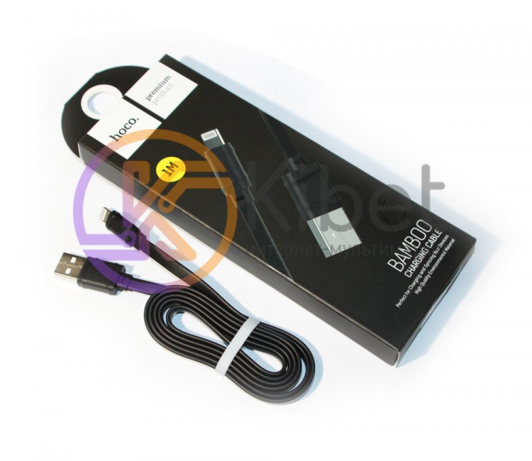 Кабель USB - Lightning, Hoco X5 Bamboo, Black