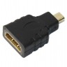 Переходник microHDMI(M)-HDMI(F) черный