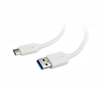 Кабель USB 3.0 - 3.0м AM Type-C Cablexpert CCP-USB3-AMCM-W-10, White, премиум, 2