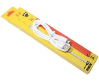 Кабель USB - Lightning, Ninja GF-006, White, 1 м
