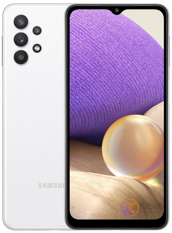 Смартфон Samsung Galaxy A32 (A325) White, 2 NanoSim, сенсорный емкостный 6,4' (2