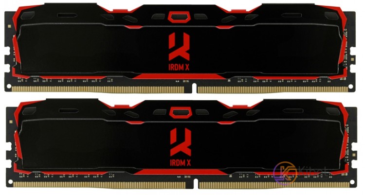 Модуль памяти 16Gb x 2 (32Gb Kit) DDR4, 3000 MHz, Goodram IRDM X, Black, 16-18-1