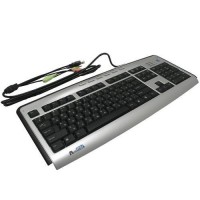 Клавиатура A4tech KL-23MU-R X-slim PS 2 доп.USB и разъём д наушников, 6 прогр кн