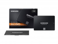 Твердотельный накопитель 1Tb, Samsung 860 Evo, SATA3, 2.5', TLC V-NAND, 550 520