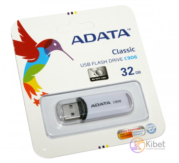 USB Флеш накопитель 32Gb A-DATA C906 White AC906-32G-RWH