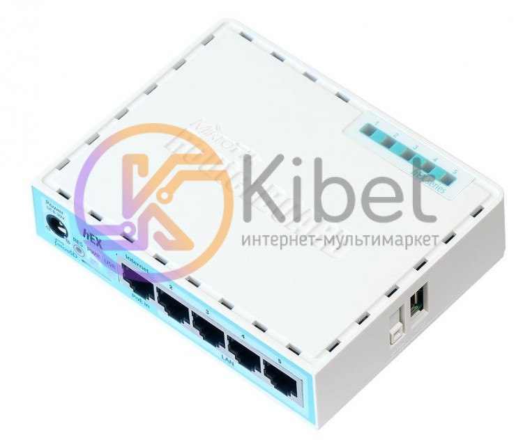 Роутер MikroTik hEX (RB750Gr3), 5 LAN 10 100 1000Mb