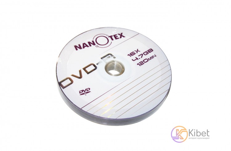 Диск DVD-R 10 Nanotex, 4.7Gb, 16x, Bulk Box