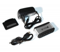 Концентратор USB 2.0 Lapara LA-UH7315 7 портов USB 2.0 с блоком питания черный