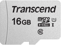 Карта памяти microSDHC, 16Gb, Class10 UHS-I, Transcend, без адаптера (TS16GUSD30