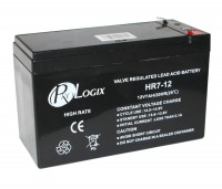 Батарея для ИБП 12В 7Ач PrologiX HR7-12 ШxДxВ 150x64x98 AGM High Rate Type