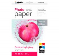 Фотобумага ColorWay, суперглянцевая, Letter (LT), 255 г м2, 50 л (PSG255050LT)