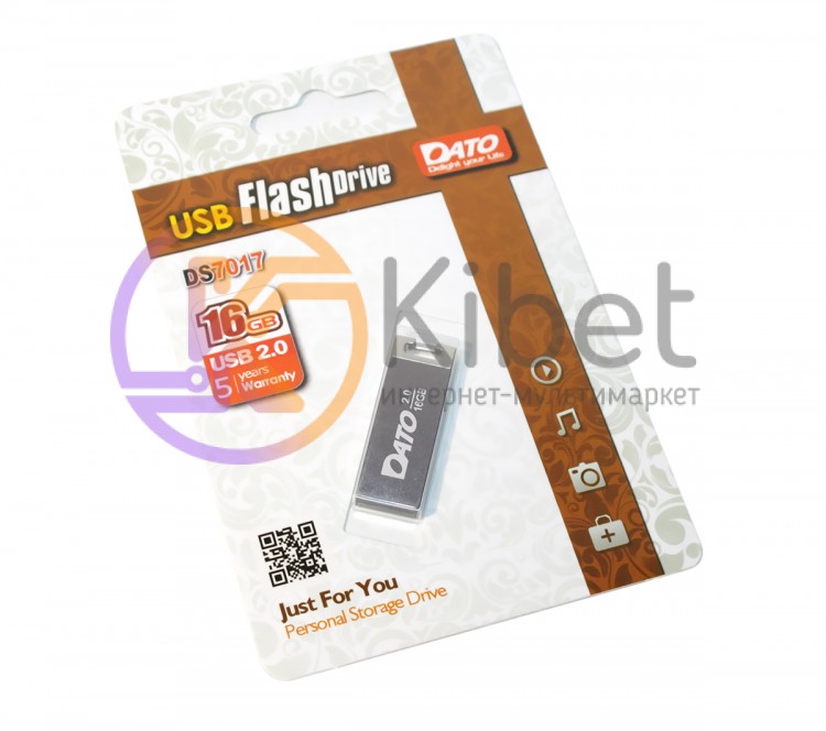 USB Флеш накопитель 16Gb DATO DS7017 Grey, DT_DS7017Gr 16Gb