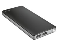 Универсальная мобильная батарея 10000 mAh, Trust Primo Ultra Thin, Black, 1xUSB