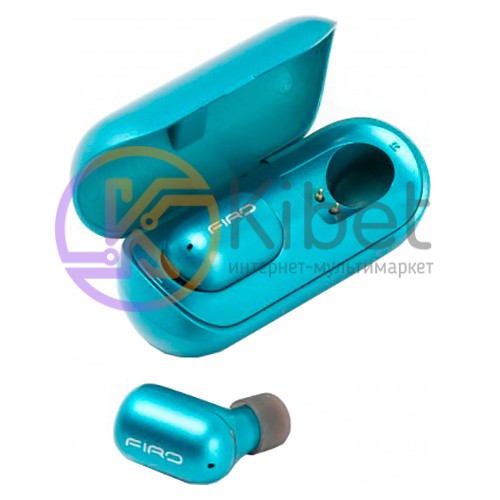 Наушники Firo A2 Blue, Bluetooth стерео-наушники с микрофоном и кейсом для заряд