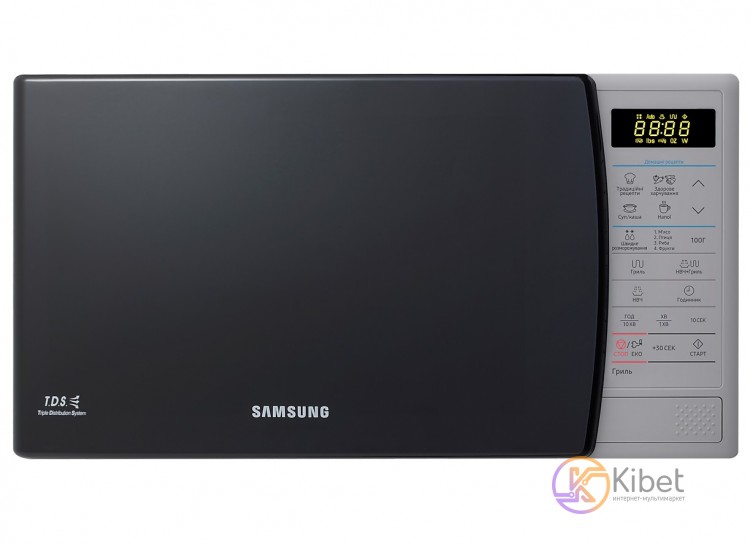 Микроволновая печь Samsung GE83KRS-1 UA, Grey, 800W, 23 л, с грилем, 6 уровней м