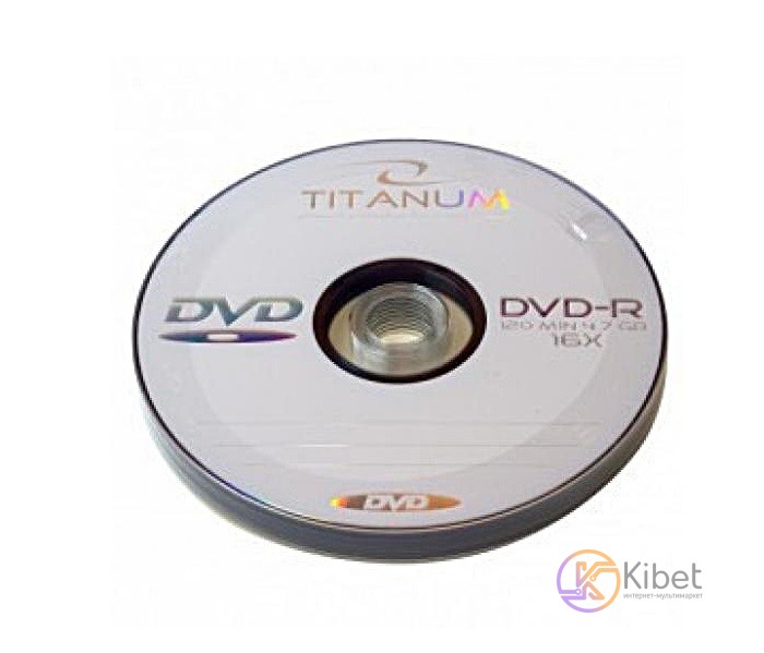 Диск DVD-R 10 Titanum, 4.7Gb, 16x, Bulk Box
