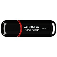 USB 3.0 Флеш накопитель 64Gb A-DATA AUV 150 Black AUV150-64G-RBK