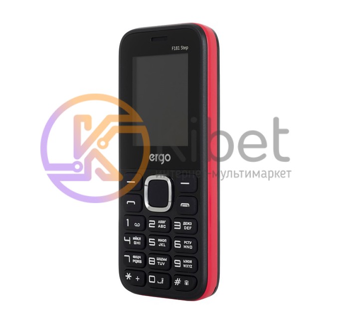 Мобильный телефон Ergo F181 Step Black, 2 Sim, 1.77' (160x128 ), microSD (max 8G
