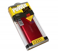 Универсальная мобильная батарея 10000 mAh, Remax 'Vanguard', Red