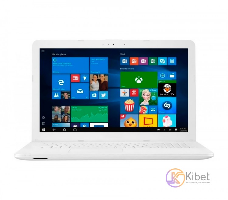 Ноутбук 15' Asus X541UV-GQ991 White 15.6' глянцевый LED FullHD (1920x1080), Inte