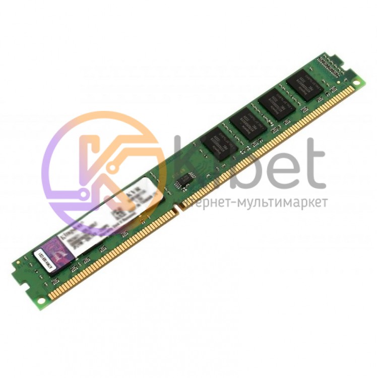 Модуль памяти 4Gb DDR3, 1600 MHz, Kingston, 11-11-11-28, 1.5V, Slim (KVR16N11 4)